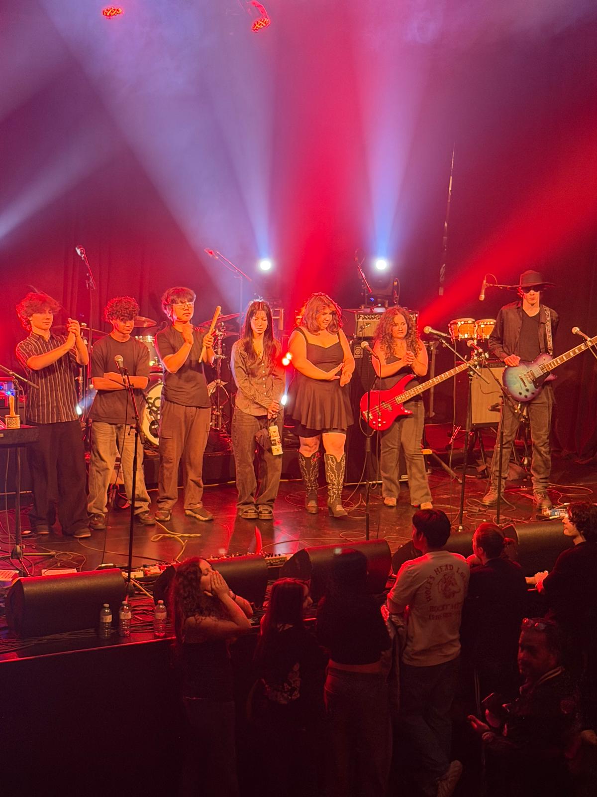 School of Rock House Band performing on stage