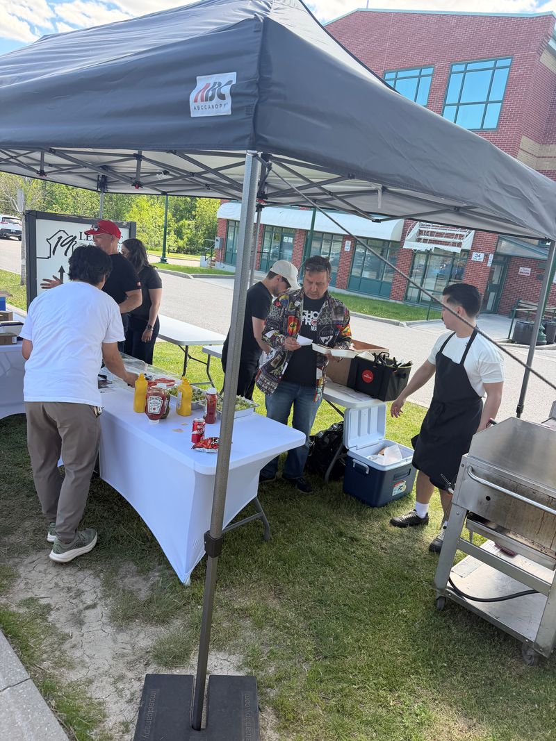 BBQ lunch at the Band-Aid Fundraiser